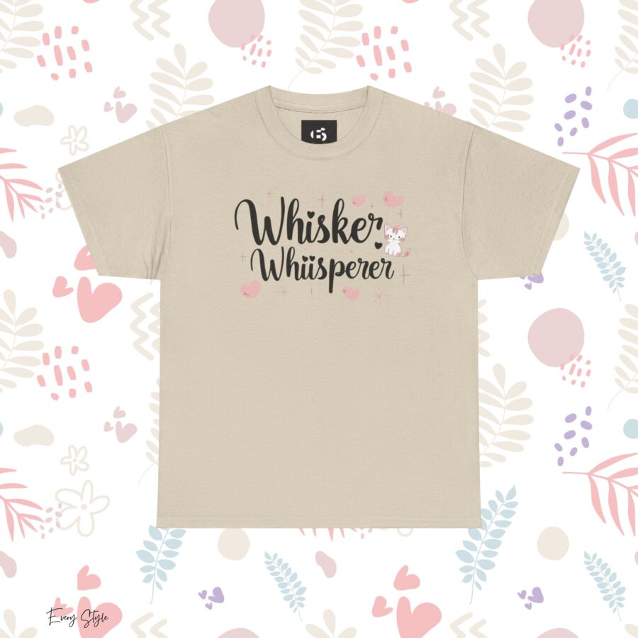 Whisker Whisperer Unisex Heavy Cotton Tee - Perfect for Cat Lovers - Image 5