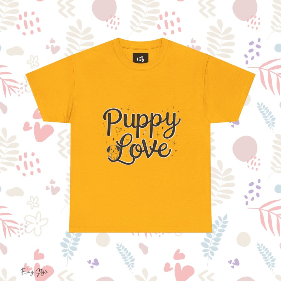 Puppy Love Unisex Heavy Cotton Tee - Perfect for Dog Lovers