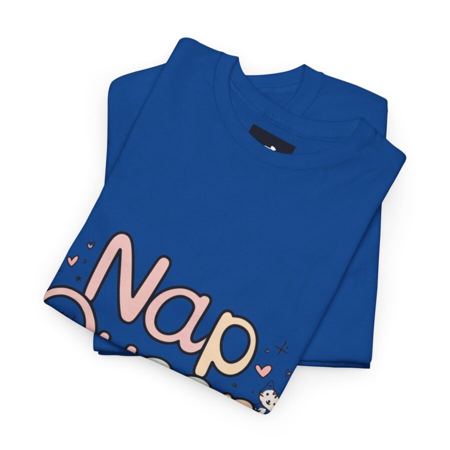 Nap Queen Unisex Heavy Cotton Tee - Perfect Gift for Cat Lovers - Image 18