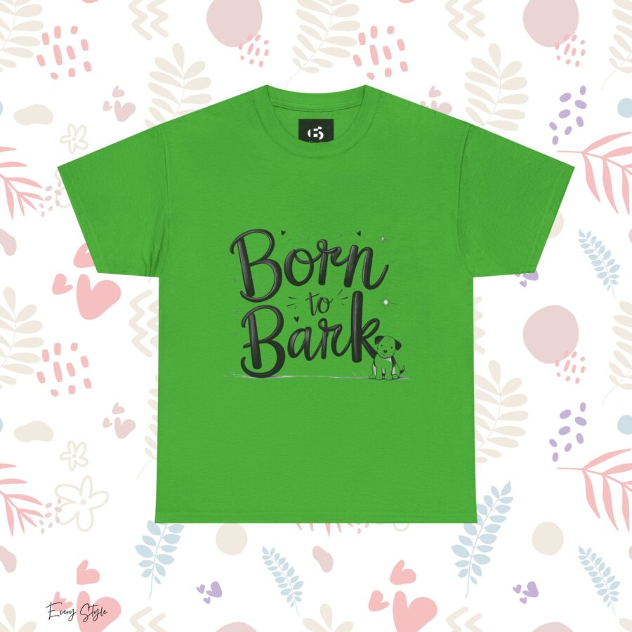 Born to Bark Unisex Heavy Cotton Tee - Perfect for Dog Lovers - Image 15