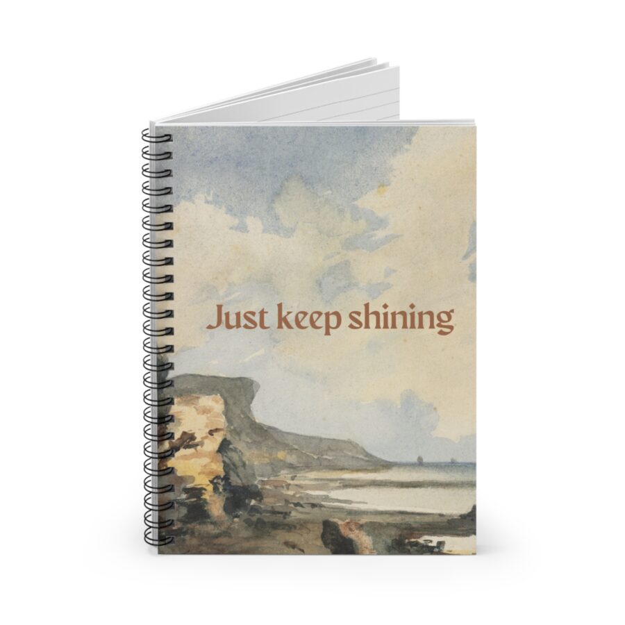 Keep Shining Spiral Notebook - Ruled Line