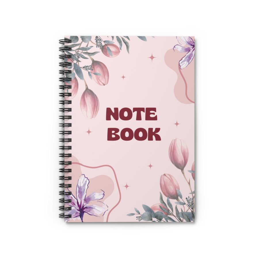 Floral Spiral Notebook - Ruled Line - Image 2