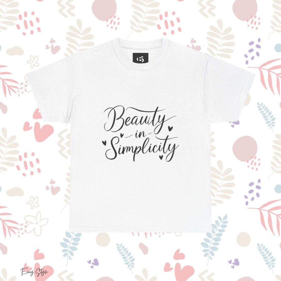 Beauty in Simplicity Unisex Heavy Cotton Tee - Image 3