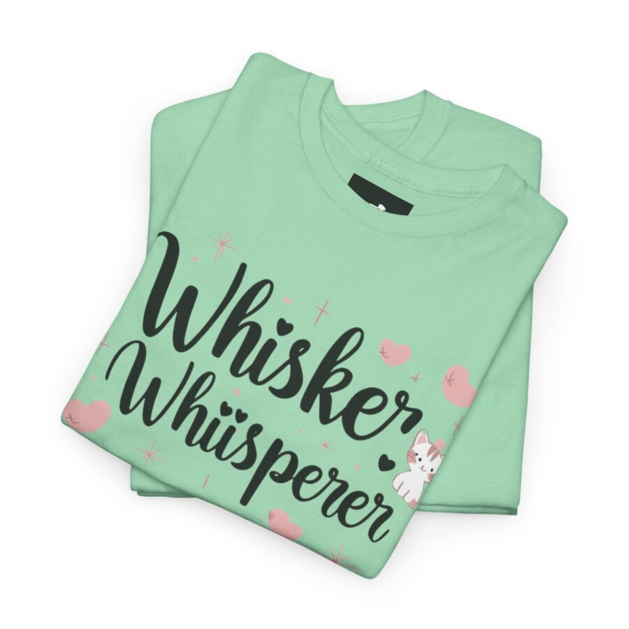 Whisker Whisperer Unisex Heavy Cotton Tee - Perfect for Cat Lovers - Image 16