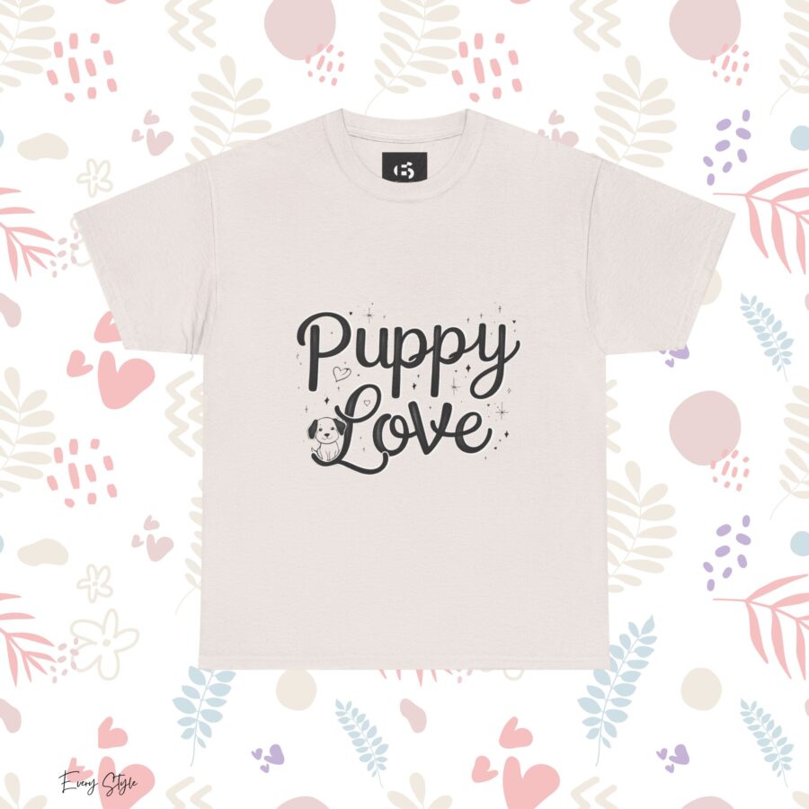 Puppy Love Unisex Heavy Cotton Tee - Perfect for Dog Lovers - Image 7