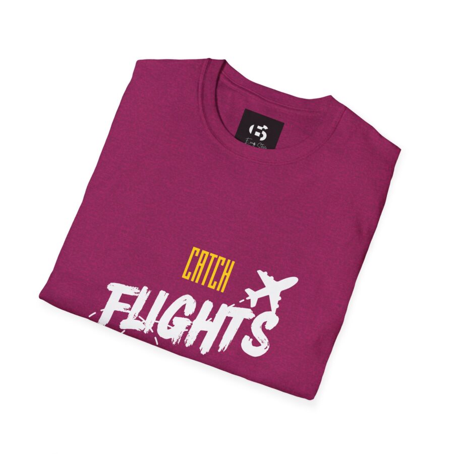 Catch Flights No Feelings  Unisex T-Shirt, travel, travel vibe, travelling, aesthetic, sarcastic, traveler, motivational, travel inspo, travel tee, flight, journey, plane, no feelings, inspirational - Image 8