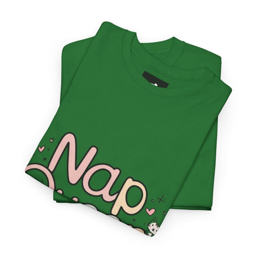 Nap Queen Unisex Heavy Cotton Tee - Perfect Gift for Cat Lovers - Image 14