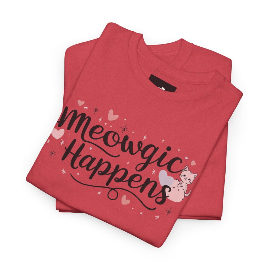 Meowing Unisex Heavy Cotton Tee,  cat, animal theme, tee, cat lover, funny, cute, gift for her, gift for cat lover, cat fan, cat vibe, animal lover, gift for girl,  nature lover - Image 26