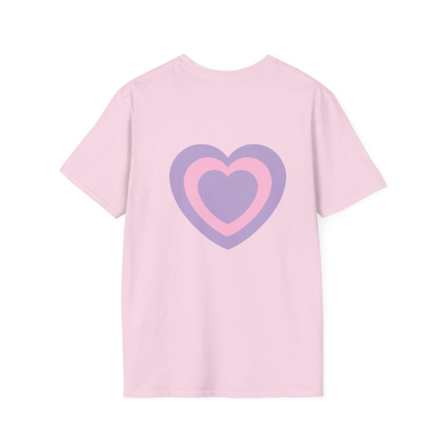 Love Vibes Unisex Softstyle T-Shirt - Heart Design for Couples - Image 14