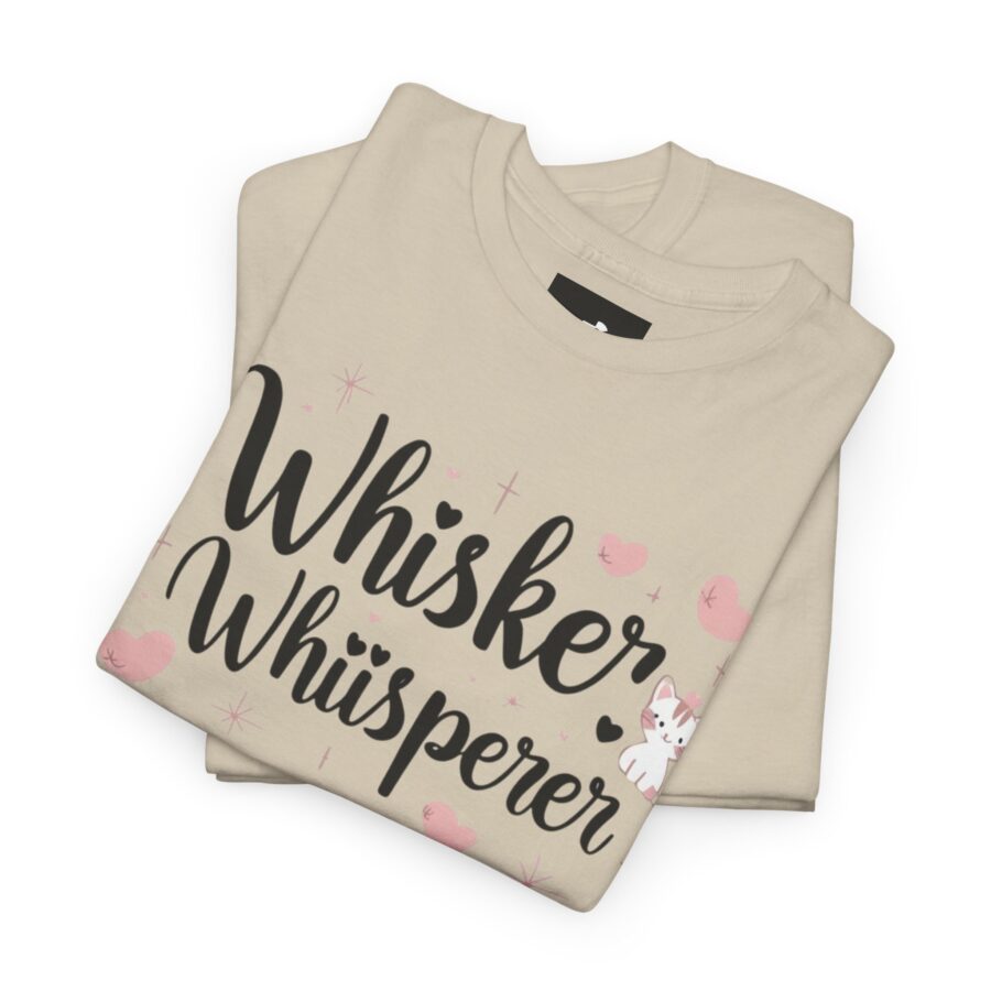 Whisker Whisperer Unisex Heavy Cotton Tee - Perfect for Cat Lovers - Image 6