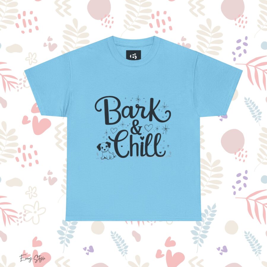 Bark & Chill Unisex Heavy Cotton Tee - Cute Dog Lover Graphic T-Shirt - Image 15