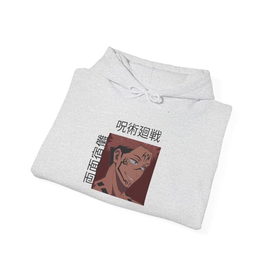 Anime-Inspired Unisex Heavy Blend Hoodie with Stylish Graphics - Image 5