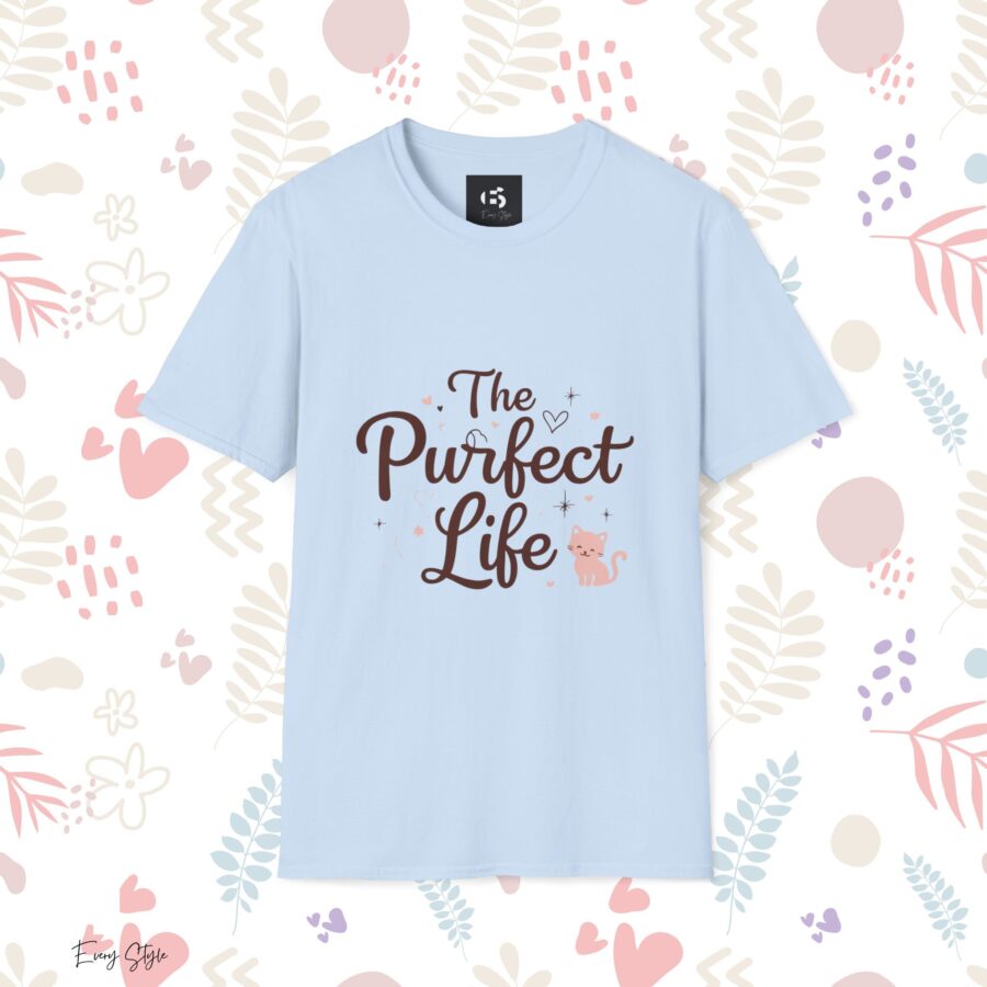 The Purfect Life Unisex Softstyle T-Shirt - Cute Cat Lover Tee - Image 20