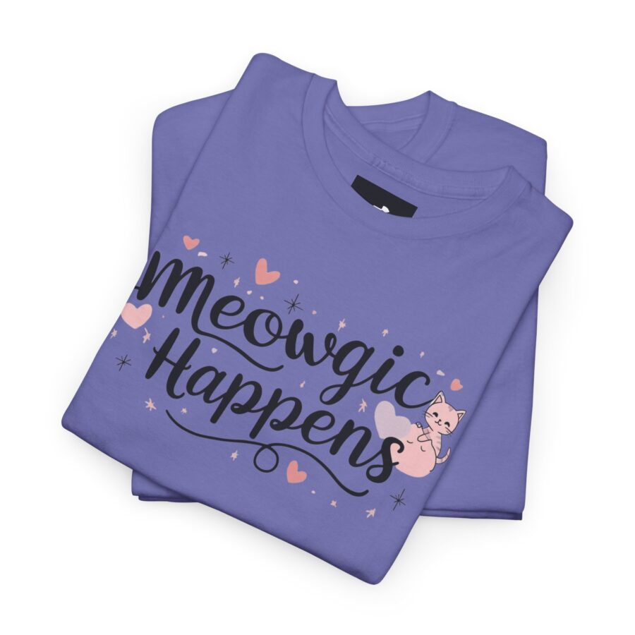 Meowing Unisex Heavy Cotton Tee,  cat, animal theme, tee, cat lover, funny, cute, gift for her, gift for cat lover, cat fan, cat vibe, animal lover, gift for girl,  nature lover - Image 20