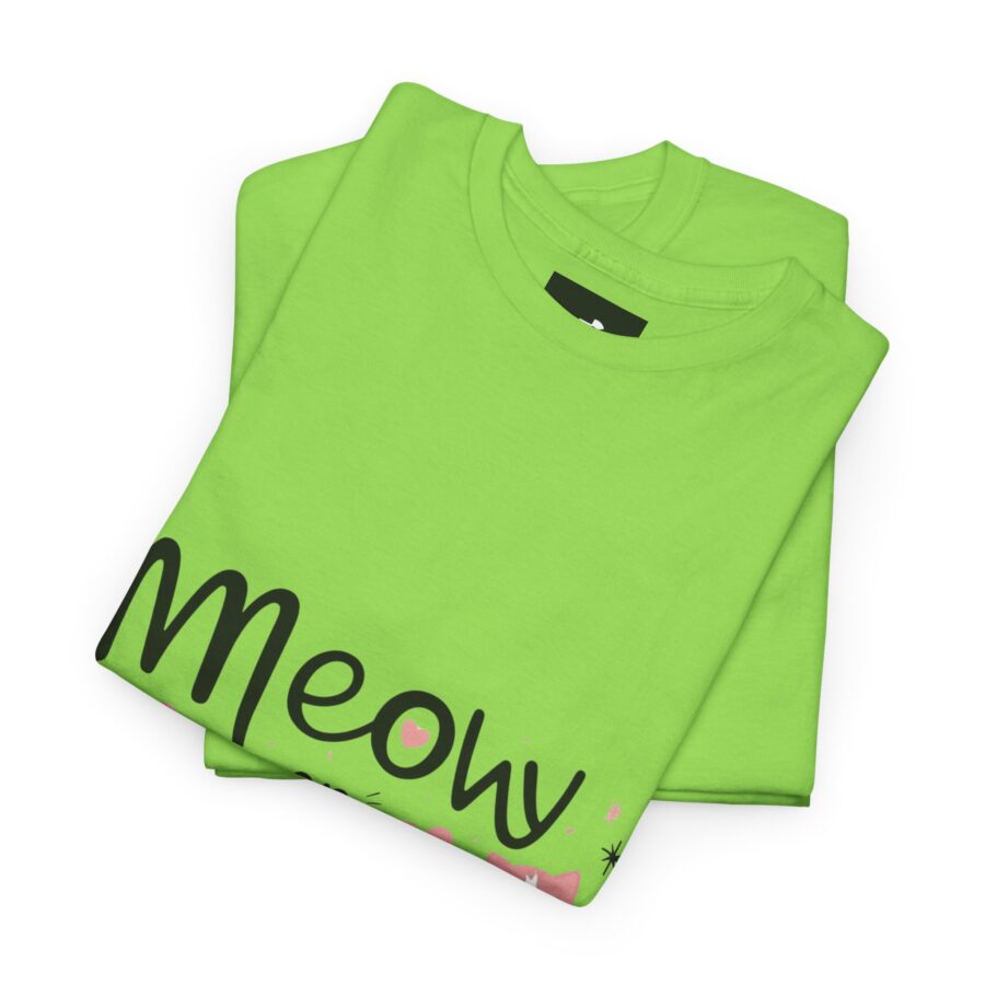 Meow or Never Unisex Heavy Cotton Tee - Image 14