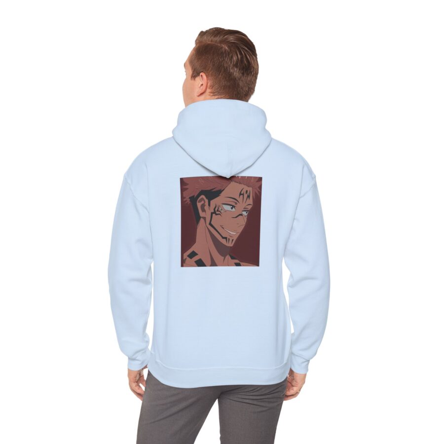 Anime-Inspired Unisex Heavy Blend Hoodie with Stylish Graphics - Image 7