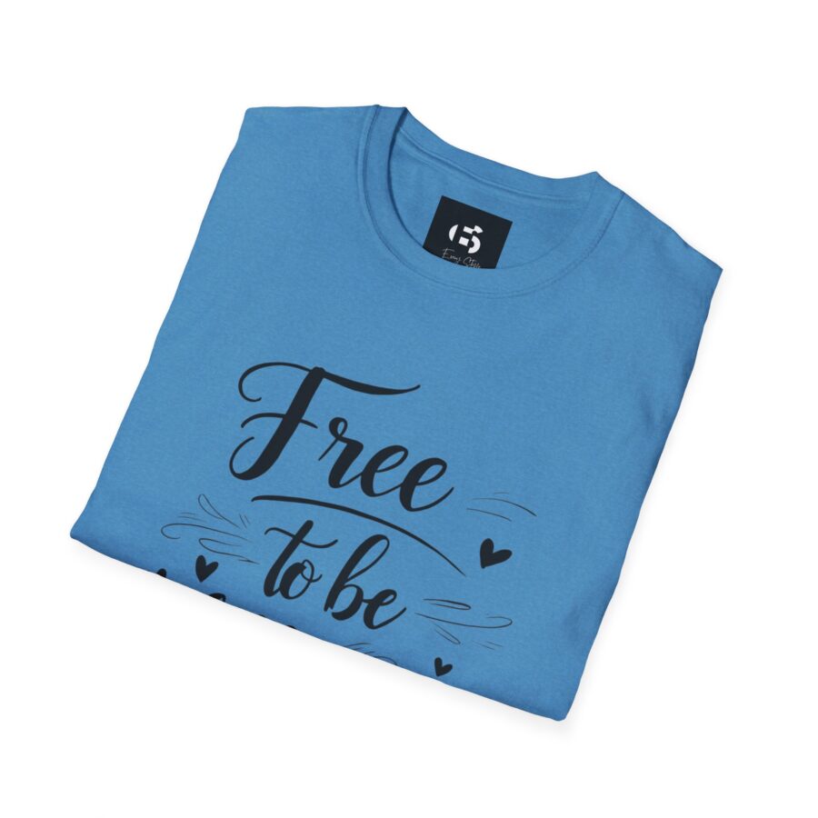 Free to Be Different Unisex Softstyle T-Shirt - Inspirational Casual Wear - Image 2