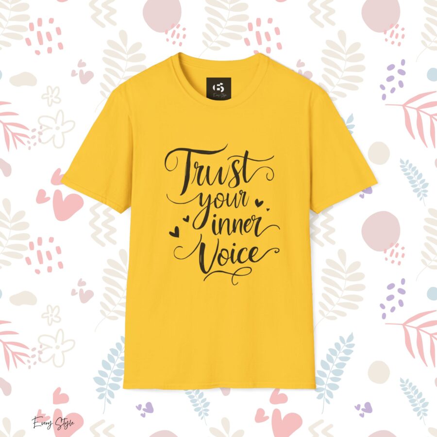 Trust Your Inner Voice Unisex Softstyle T-Shirt - Inspirational Graphic Tee - Image 9