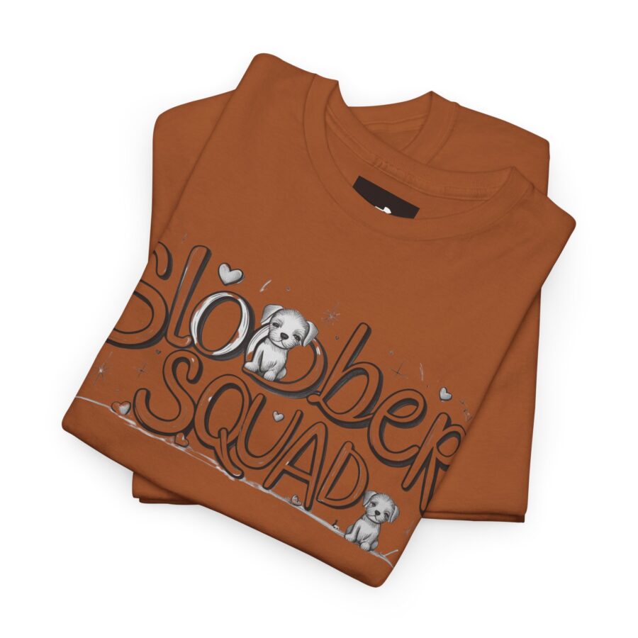 Slobber Squad Unisex Heavy Cotton Tee - Fun Pet Lovers T-Shirt - Image 8