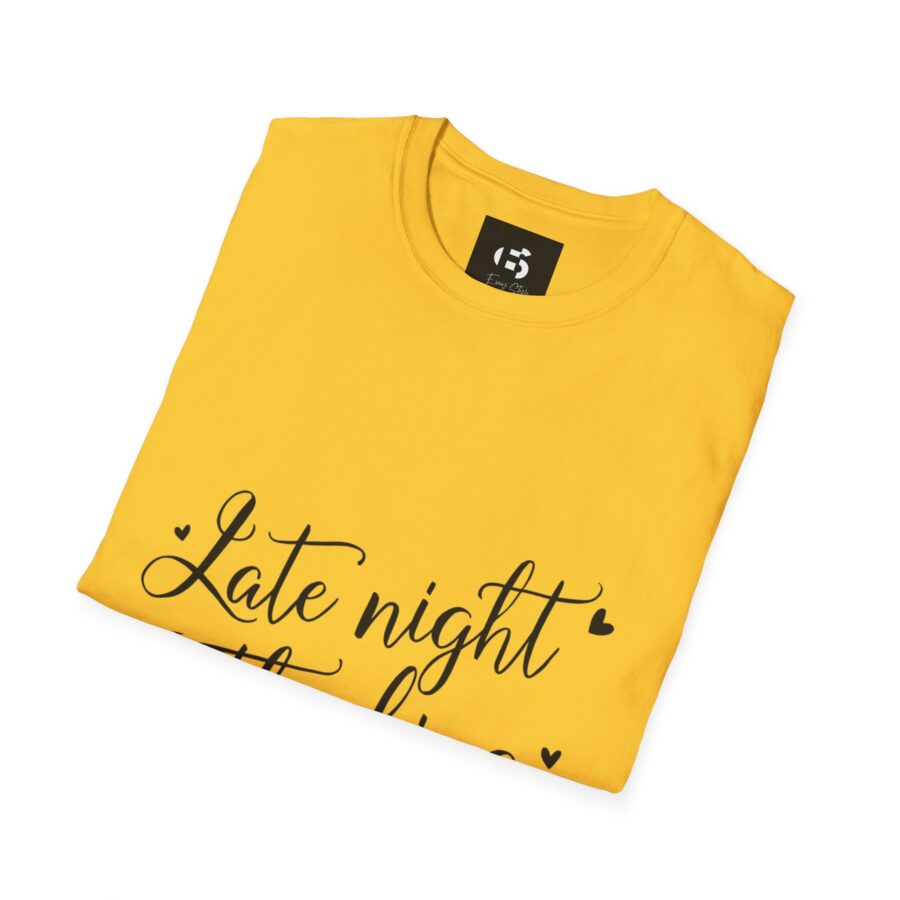 Late Night Thinking Unisex Softstyle T-Shirt - Cozy and Inspirational - Image 10