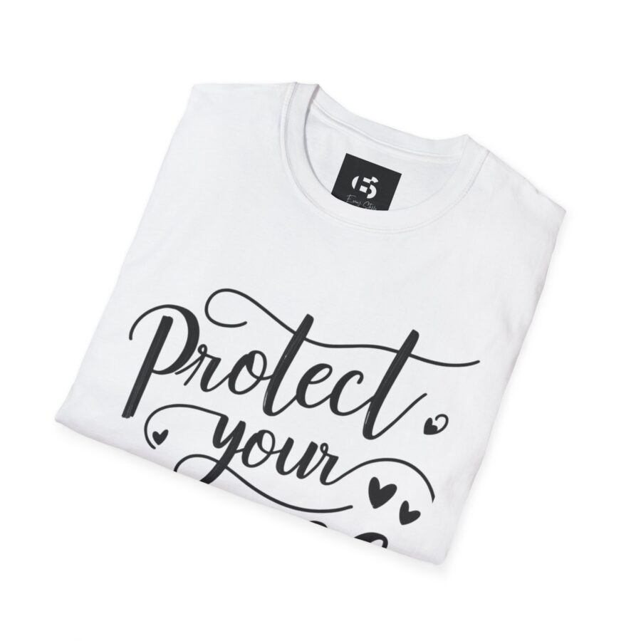 Protect Your Peace Unisex Softstyle T-Shirt - Comfortable Inspirational Tee for Mindfulness and Self-Care - Image 4