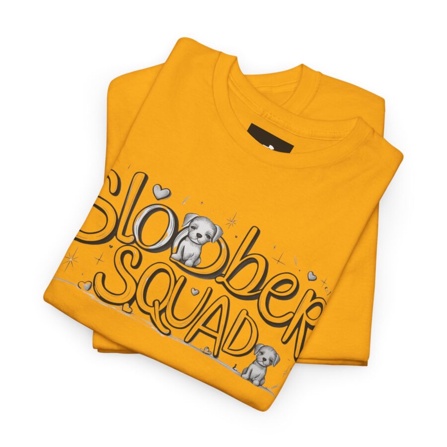 Slobber Squad Unisex Heavy Cotton Tee - Fun Pet Lovers T-Shirt - Image 2