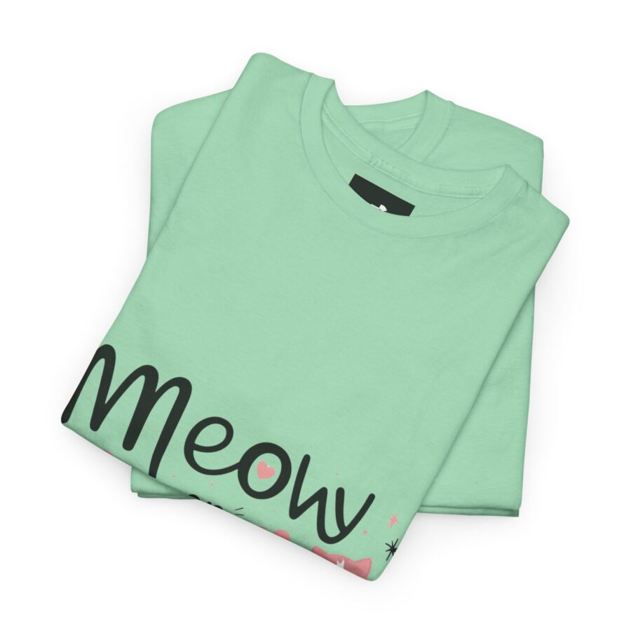 Meow or Never Unisex Heavy Cotton Tee - Image 17