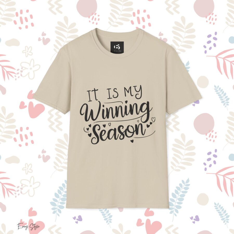 "It Is My Winning Season" Unisex Softstyle T-Shirt - Celebrate Your Victories! - Image 5