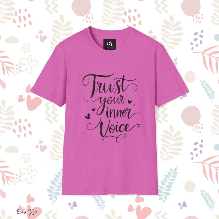 Trust Your Inner Voice Unisex Softstyle T-Shirt - Inspirational Graphic Tee - Image 24