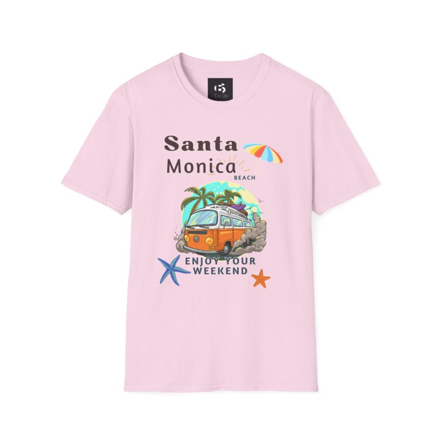 Santa Monica Beach T-Shirt - Enjoy Your Weekend Graphic Tee - Image 19