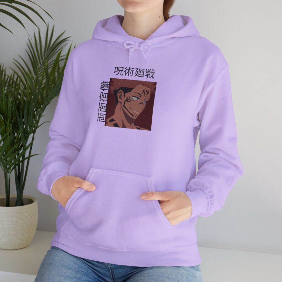 Anime-Inspired Unisex Heavy Blend Hoodie with Stylish Graphics - Image 8