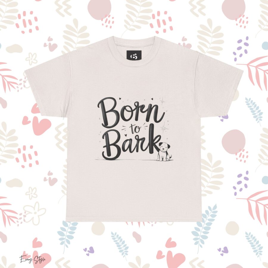 Born to Bark Unisex Heavy Cotton Tee - Perfect for Dog Lovers - Image 7